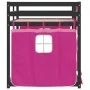 Bunk bed with solid pine wood curtains 90x190 cm by , Beds and slatted bases - Ref: Foro24-3283945, Price: 214,76 €, Discount: %