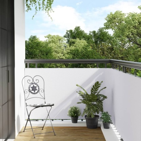 Toldo para balcón ratán sintético blanco 400x90 cm de , Paneles de vallas - Ref: Foro24-156284, Precio: 37,73 €, Descuento: %