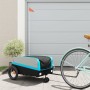 Remolque para bicicleta hierro negro y azul 30 kg de , Remolques para bicicletas - Ref: Foro24-94058, Precio: 85,05 €, Descue...