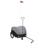 Remolque para bicicleta hierro negro y gris 30 kg de , Remolques para bicicletas - Ref: Foro24-94140, Precio: 98,41 €, Descue...