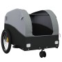 Remolque para bicicleta hierro negro y gris 30 kg de , Remolques para bicicletas - Ref: Foro24-94140, Precio: 98,41 €, Descue...