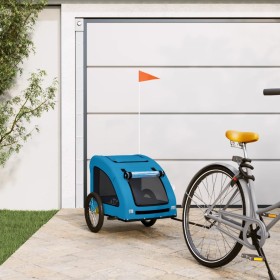 Remolque de bicicleta mascotas hierro tela Oxford azul de , Cochecitos para mascotas - Ref: Foro24-93967, Precio: 100,53 €, D...
