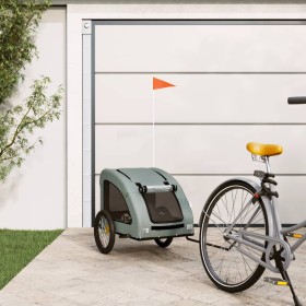 Remolque de bicicleta mascotas hierro tela Oxford gris de , Cochecitos para mascotas - Ref: Foro24-93965, Precio: 100,31 €, D...