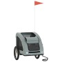 Remolque de bicicleta mascotas hierro tela Oxford gris de , Cochecitos para mascotas - Ref: Foro24-93965, Precio: 100,31 €, D...