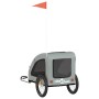 Remolque de bicicleta mascotas hierro tela Oxford gris de , Cochecitos para mascotas - Ref: Foro24-93965, Precio: 100,31 €, D...