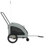 Remolque de bicicleta mascotas hierro tela Oxford gris de , Cochecitos para mascotas - Ref: Foro24-93986, Precio: 123,31 €, D...