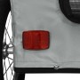 Remolque de bicicleta mascotas hierro tela Oxford gris de , Cochecitos para mascotas - Ref: Foro24-93986, Precio: 123,31 €, D...