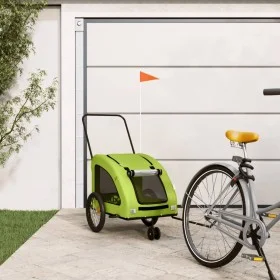 Remolque de bicicleta mascotas hierro tela Oxford verde de , Cochecitos para mascotas - Ref: Foro24-93990, Precio: 121,02 €, ...