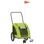 Remolque de bicicleta mascotas hierro tela Oxford verde de , Cochecitos para mascotas - Ref: Foro24-93990, Precio: 123,30 €, ...