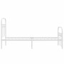 Estructura cama metal con cabecero y pie cama blanca 75x190 cm de , Camas y somieres - Ref: Foro24-376657, Precio: 79,51 €, D...