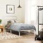 Estructura de cama de metal con cabecero blanco 90x190 cm de , Camas y somieres - Ref: Foro24-376641, Precio: 80,45 €, Descue...