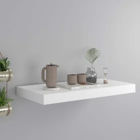 White MDF floating wall shelf 50x23x3.8 cm by vidaXL, Shelves and shelves - Ref: Foro24-323808, Price: 20,75 €, Discount: %
