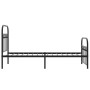 Estructura de cama con cabecero y estribo metal negro 75x190 cm de , Camas y somieres - Ref: Foro24-376608, Precio: 71,87 €, ...
