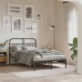 Estructura de cama con cabecero metal negro 120x200 cm de , Camas y somieres - Ref: Foro24-376598, Precio: 118,96 €, Descuent...