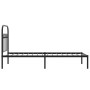 Estructura de cama con cabecero metal negro 80x200 cm de , Camas y somieres - Ref: Foro24-376591, Precio: 78,36 €, Descuento: %