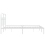 Estructura de cama de metal con cabecero blanca 135x190 cm de , Camas y somieres - Ref: Foro24-376648, Precio: 100,09 €, Desc...