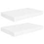 Estantes flotantes de pared 2 uds MDF blanco 40x23x3,8 cm de vidaXL, Estantes y estanterías - Ref: Foro24-323806, Precio: 35,...
