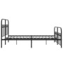 Estructura de cama cabecero y estribo metal negro 150x200 cm de , Camas y somieres - Ref: Foro24-376620, Precio: 156,07 €, De...