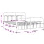 Estructura de cama cabecero y estribo metal negro 183x203 cm de , Camas y somieres - Ref: Foro24-376622, Precio: 164,74 €, De...