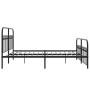 Estructura de cama cabecero y estribo metal negro 183x203 cm de , Camas y somieres - Ref: Foro24-376622, Precio: 164,74 €, De...