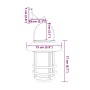 Faroles solares de pared de exterior luz blanca 4 uds de , Iluminación de exterior - Ref: Foro24-4008188, Precio: 55,54 €, De...