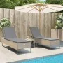 Tumbonas con cojines 2 unidades ratán sintético beige by , Loungers - Ref: Foro24-3261590, Price: 295,76 €, Discount: %