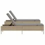 Tumbonas con cojines 2 unidades ratán sintético beige by , Loungers - Ref: Foro24-3261590, Price: 295,76 €, Discount: %