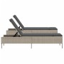 Tumbonas con cojines 2 unidades ratán sintético gris claro de , Tumbonas - Ref: Foro24-3261592, Precio: 306,55 €, Descuento: %