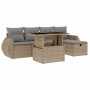 Juego de sofás jardín con cojines 6 pzas ratán sintético beige de , Conjuntos de jardín - Ref: Foro24-3275129, Precio: 414,75...