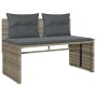 Set de sofás de jardín 4 pzas y cojines ratán sintético gris de , Conjuntos de jardín - Ref: Foro24-4003880, Precio: 286,50 €...