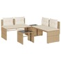 Juego de sofás jardín con cojines 4 pzas ratán sintético beige de , Conjuntos de jardín - Ref: Foro24-4003882, Precio: 286,50...