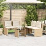 Juego de sofás jardín con cojines 4 pzas ratán sintético beige de , Conjuntos de jardín - Ref: Foro24-4003882, Precio: 286,50...