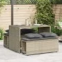 Set comedor de jardín 3 pzas cojines ratán sintético gris claro de , Conjuntos de jardín - Ref: Foro24-4003907, Precio: 246,0...