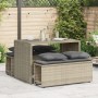Set comedor de jardín 3 pzas cojines ratán sintético gris claro de , Conjuntos de jardín - Ref: Foro24-4003907, Precio: 247,4...