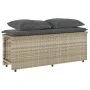 Set comedor de jardín 3 pzas cojines ratán sintético gris claro de , Conjuntos de jardín - Ref: Foro24-4003907, Precio: 246,0...