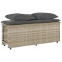 Set comedor de jardín 3 pzas cojines ratán sintético gris claro de , Conjuntos de jardín - Ref: Foro24-4003907, Precio: 247,4...