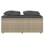 Set comedor de jardín 3 pzas cojines ratán sintético gris claro de , Conjuntos de jardín - Ref: Foro24-4003907, Precio: 247,4...