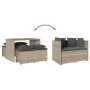 Set comedor de jardín 3 pzas cojines ratán sintético gris claro de , Conjuntos de jardín - Ref: Foro24-4003907, Precio: 246,0...