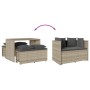 Set comedor de jardín 3 pzas cojines ratán sintético gris claro de , Conjuntos de jardín - Ref: Foro24-4003907, Precio: 247,4...
