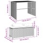 Set comedor de jardín 3 pzas cojines ratán sintético gris claro de , Conjuntos de jardín - Ref: Foro24-4003907, Precio: 247,4...