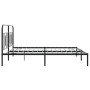Estructura de cama con cabecero metal negro 183x213 cm de , Camas y somieres - Ref: Foro24-377122, Precio: 113,82 €, Descuent...