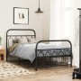 Estructura de cama con cabecero y estribo metal negro 100x190cm de , Camas y somieres - Ref: Foro24-377129, Precio: 76,05 €, ...