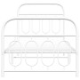 Estructura cama metal con cabecero y pie cama blanca 90x190 cm de , Camas y somieres - Ref: Foro24-377176, Precio: 80,15 €, D...