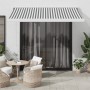 Toldo retráctil aluminio y tela gris antracita y blanco 3x2,5 m de , Toldos - Ref: Foro24-3216123, Precio: 366,06 €, Descuent...