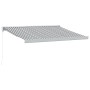 Toldo retráctil aluminio y tela gris antracita y blanco 3x2,5 m de , Toldos - Ref: Foro24-3216123, Precio: 366,06 €, Descuent...