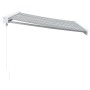 Toldo retráctil aluminio y tela gris antracita y blanco 3x2,5 m de , Toldos - Ref: Foro24-3216123, Precio: 366,06 €, Descuent...