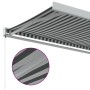 Toldo retráctil aluminio y tela gris antracita y blanco 3x2,5 m de , Toldos - Ref: Foro24-3216123, Precio: 366,06 €, Descuent...