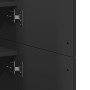 Mueble zapatero de madera contrachapada negro 80x39x178 cm de , Zapateros y organizadores de calzado - Ref: Foro24-3276673, P...