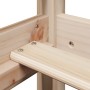 Set de cama y banco con techo madera maciza de pino 90x200 cm de , Camas y somieres - Ref: Foro24-3282174, Precio: 312,52 €, ...