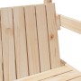 Set de cama y banco con techo madera maciza de pino 90x200 cm de , Camas y somieres - Ref: Foro24-3282174, Precio: 312,52 €, ...